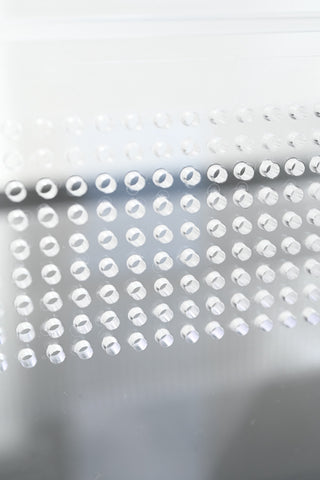 3 mm holes on a 6 mm grid, close up